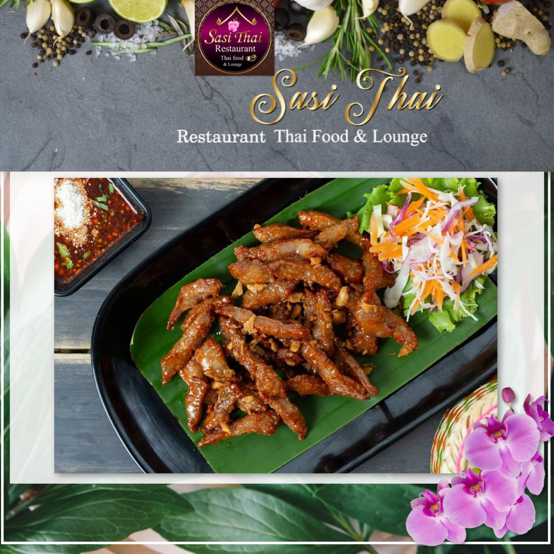 Voorgerecht, chicken wings, gemaakt in Sasi Thai Restaurant